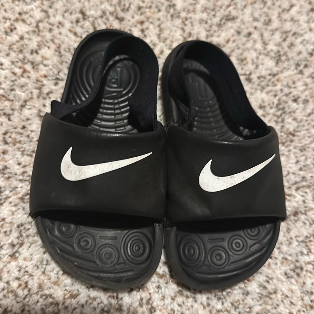 Nike Kids Black Kawa Slide Sandals